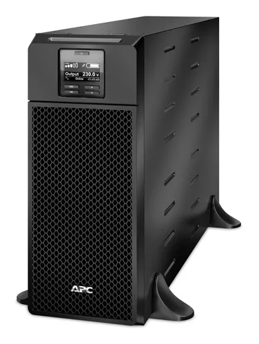 APC Smart-UPS On-Line, 6kVA/6kW, Tower, 230V, 6x C13+4x C19 IEC outlets, Network Card+SmartSlot, Extended runtime, W/O rail kit