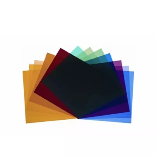 Colour filters for P65, P45, PAR and background reflector, set of 12 pieces