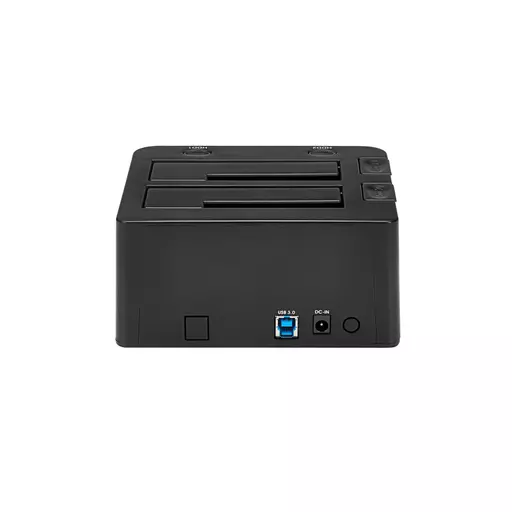 StarTech.com Dual-Bay USB 3.0 to SATA Hard Drive Docking Station, USB Hard Drive Dock, External 2.5/3.5" SATA I/II/III SSD/HDD Docking Station, Hot-Swap Hard Drive Bay, Top-Loading