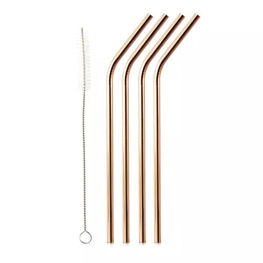 Set of 4 S/Steel Straws