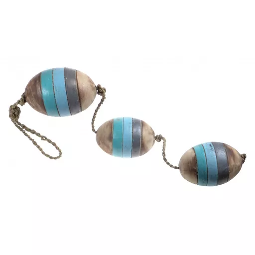 Set of 3 Wooden Buoys