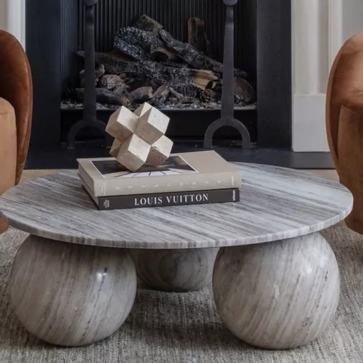 Marble Coffee Table, Grey