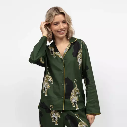 Cyberjammies LONG SLEEVE PYJAMA TOP   Leopard