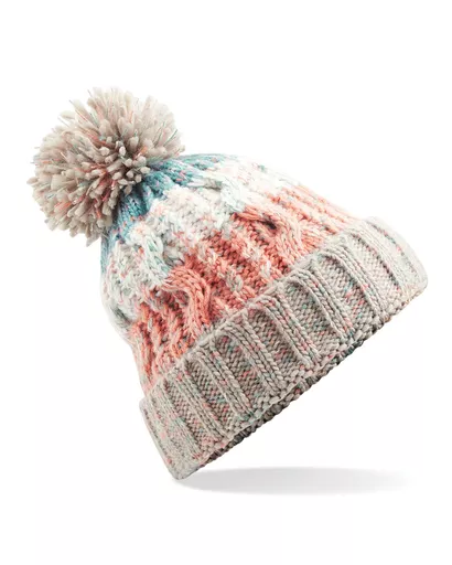 Corkscrew Pom Pom Beanie