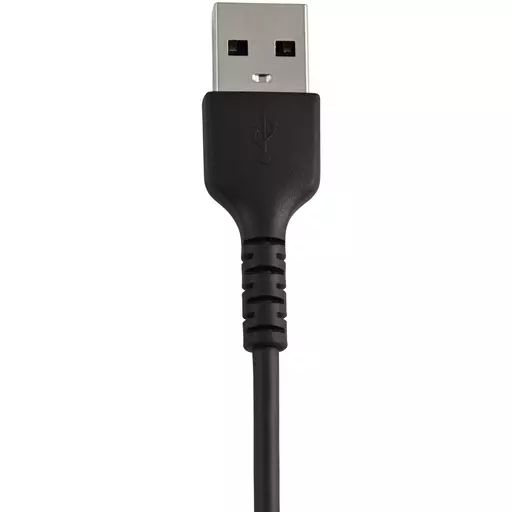 StarTech.com 12inch (30cm) Durable Black USB-A to Lightning Cable - Heavy Duty Rugged Aramid Fiber USB Type A to Lightning Charger/Sync Power Cord - Apple MFi Certified iPad/iPhone 12