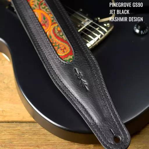 GS90 black kashmir Pinegrove guitar strap.jpg