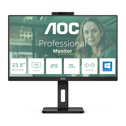 AOC 24P3QW computer monitor 60.5 cm (23.8") 1920 x 1080 pixels Full HD Black