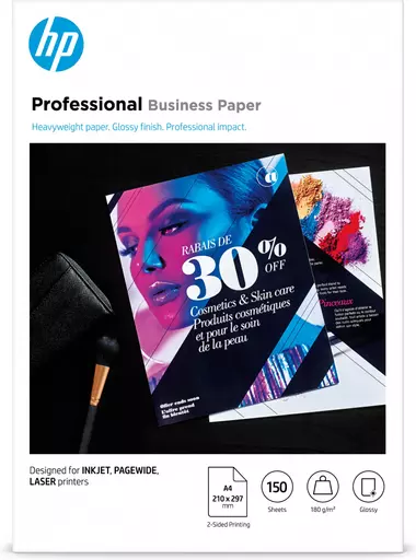 HP Professional Business Paper, Glossy, 180 g/m2, A4 (210 x 297 mm), 150 sheets