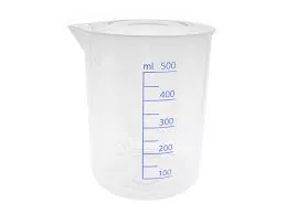 Beaker, Low Form, With Spout, Autoclavable, Capacity 600ml, Durable And Reusable, Plastic, Polypropylene (PP)