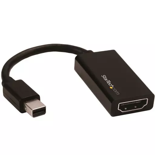 StarTech.com Mini DisplayPort to HDMI Adapter - Active mDP 1.4 to HDMI 2.0 Video Converter - 4K 60Hz - Mini DP or Thunderbolt 1/2 Mac/PC to HDMI Monitor/TV/Display - mDP to HDMI Dongle