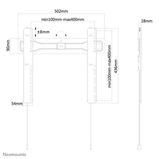 Neomounts tv wall mount