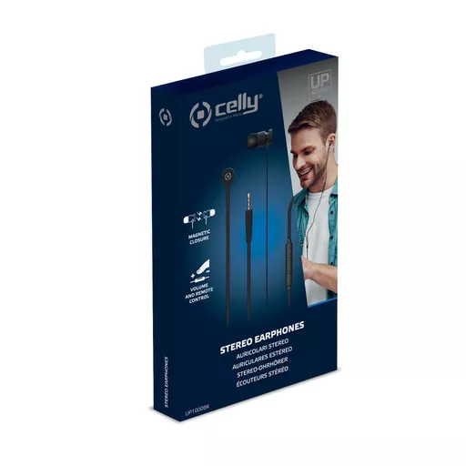 Celly UP1000 Headset Wired In-ear Calls/Music Black