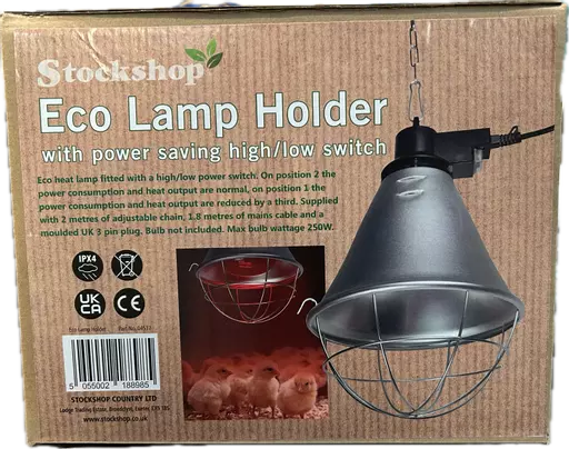 Eco heat lamp with switch