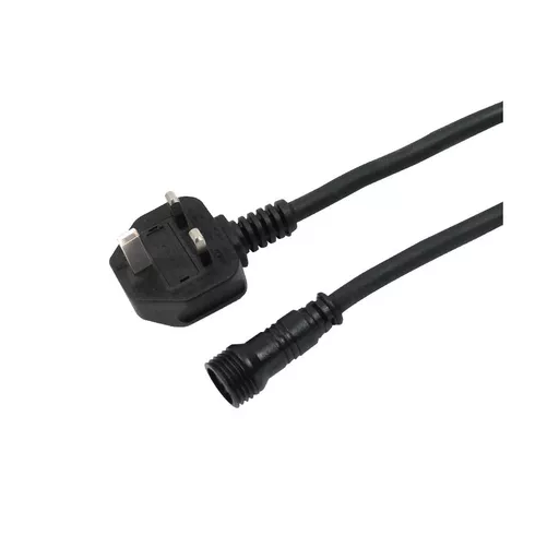 LEDJ 2m UK Plug - Hydralock Power Female Cable
