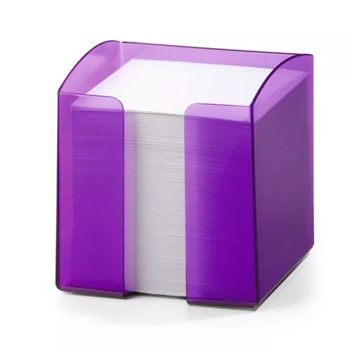 NOTE BOX CLEAR PURPLE