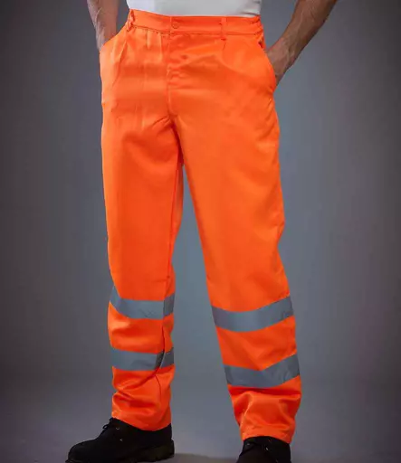 Yoko Hi-Vis Poly/Cotton Work Trousers