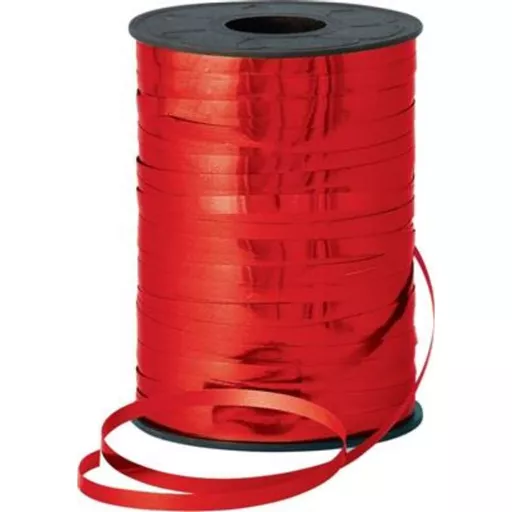 Curling Ribbon 5mm x 250m Metallic Red
