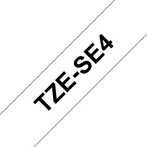 Brother TZE-SE4 DirectLabel black on white Laminat 18mm x 8m for Brother P-Touch TZ 3.5-12mm/18mm/6-18mm/6-24mm/6-36mm