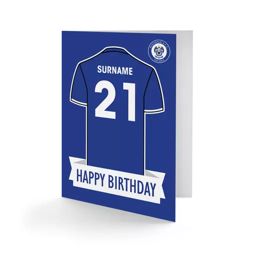 Rochdale AFC Shirt Birthday Card