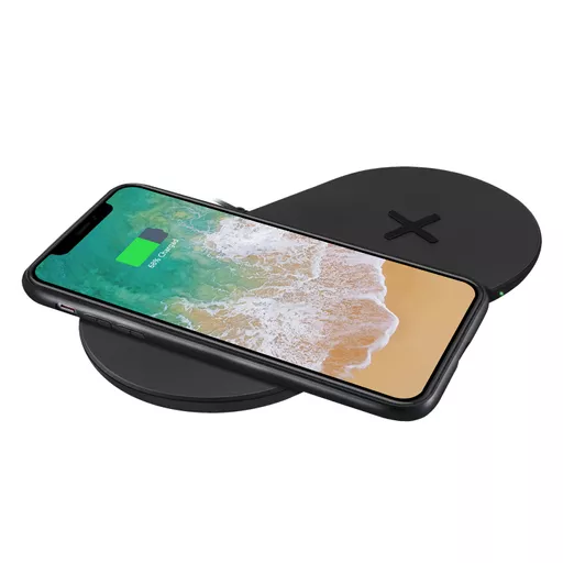 Adesso AUH-1040 mobile device charger Headset, Smartphone, Smartwatch Black USB Wireless charging Fast charging Indoor