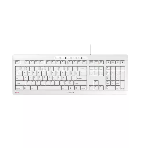 CHERRY STREAM keyboard Office USB QWERTY US English White