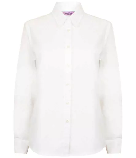 Henbury Ladies Long Sleeve Classic Oxford Shirt
