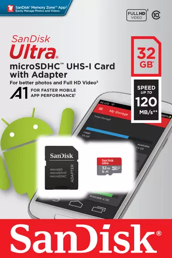 SanDisk Ultra 32 GB MicroSDHC Class 10