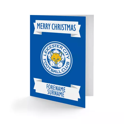 Leicester City FC Crest Christmas Card