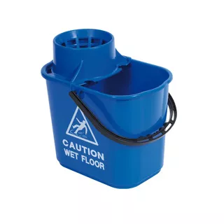 15 LTR PROFESSIONAL MOP BUCKET WITH WRINGER - BLUE
