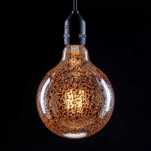 Prolite 6W Dimmable LED G125 Globe Crackle Lamp 2100K ES