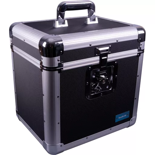 SoundLAB Euro Style Album LP Record Case Black (70 Records)