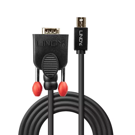 Lindy 5m Mini DisplayPort to VGA Cable, Black