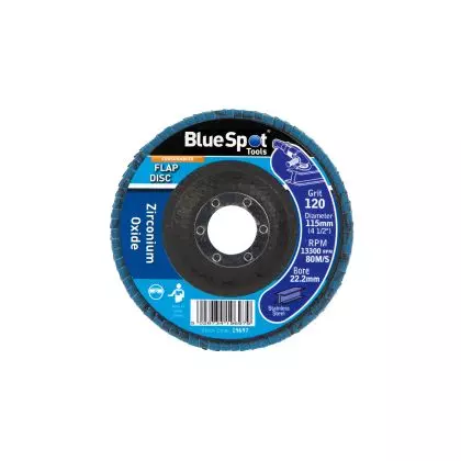115mm (4.5") 120 Grit Zirconium Oxide Flap Disc