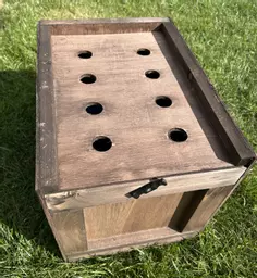 Wooden Poultry Pet Carrier b