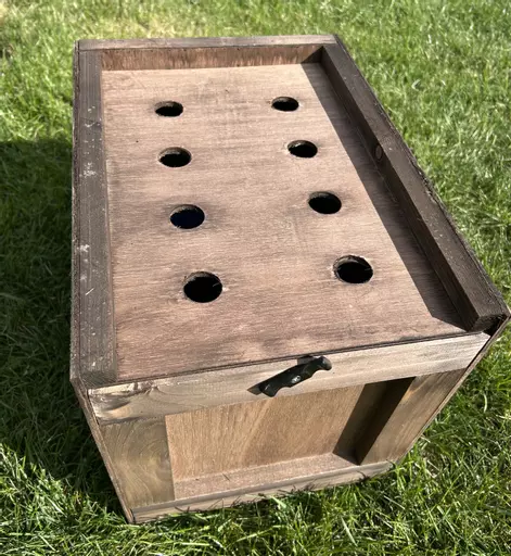 Wooden Poultry Pet Carrier b