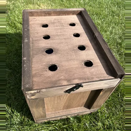 Traditional Wooden Poultry and Pet Carry Box