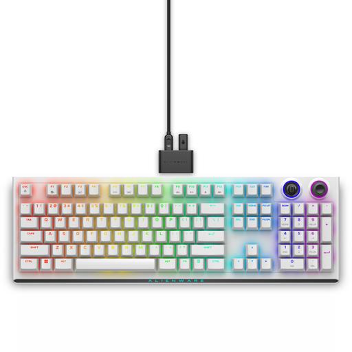 Alienware Tri-Mode AW920K keyboard Gaming USB + RF Wireless + Bluetooth White