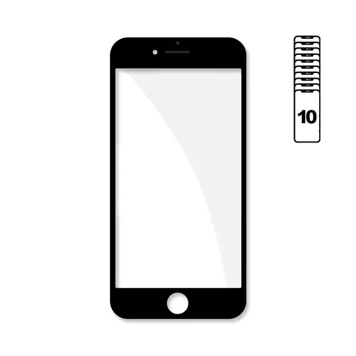 4-in-1 Digitizer (Glass + Frame + Digitizer + OCA + Polarizer) (10 Pack) (CERTIFIED) (Black) - For iPhone 6S