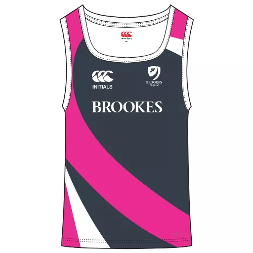 PRE-ORDER Oxford Brookes University Netball Training Womens Bespoke Singlet Design 1