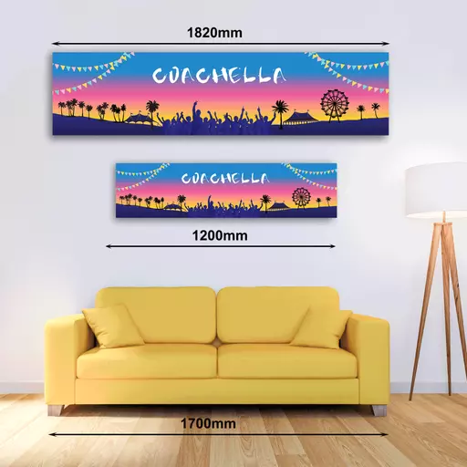 Personalised Banner - Festival Coachella style banner