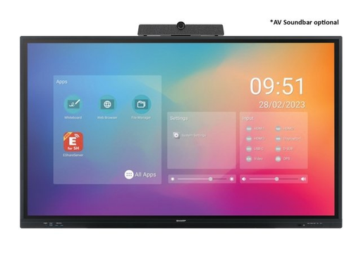 Sharp PN-LC652 65"" 4k UHD interactive touchscreen