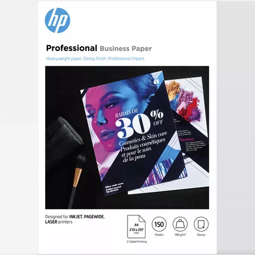 HP Professional Business Paper, Glossy, 180 g/m2, A4 (210 x 297 mm), 150 sheets