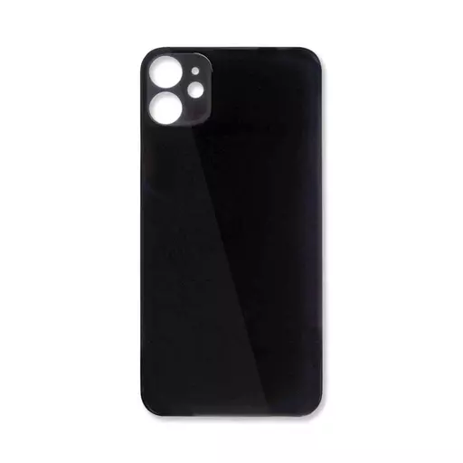 Back Glass (Big Hole) (No Logo) (Black) (CERTIFIED) - For iPhone 11