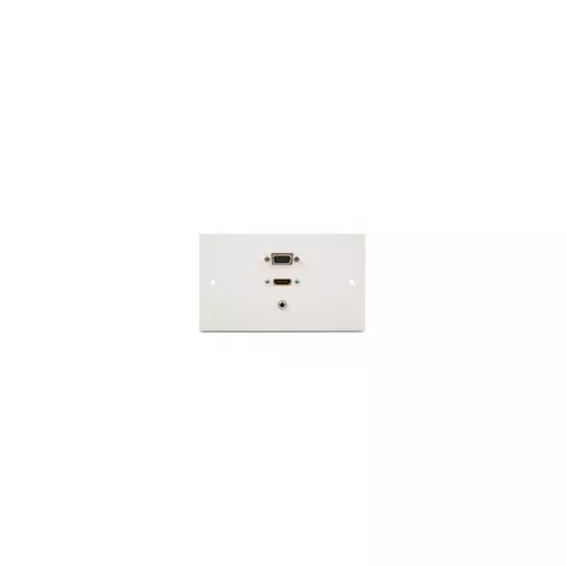 Double Gang SVGA, HDMI & 3.5mm Wall Plate (1M to 10M)