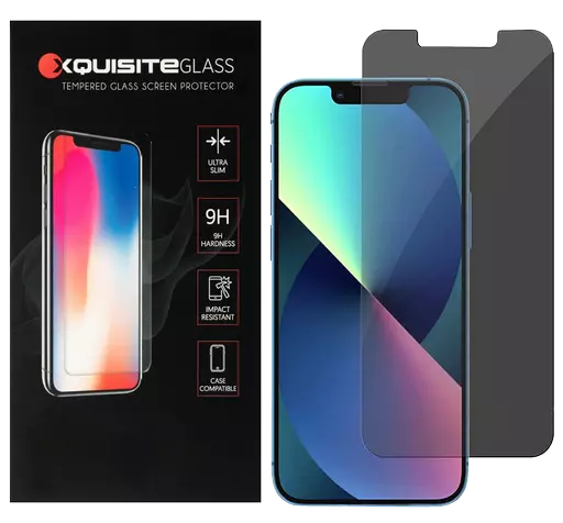 Xquisite 2D Glass - iPhone 14, iPhone 13 & iPhone 13 Pro - Privacy