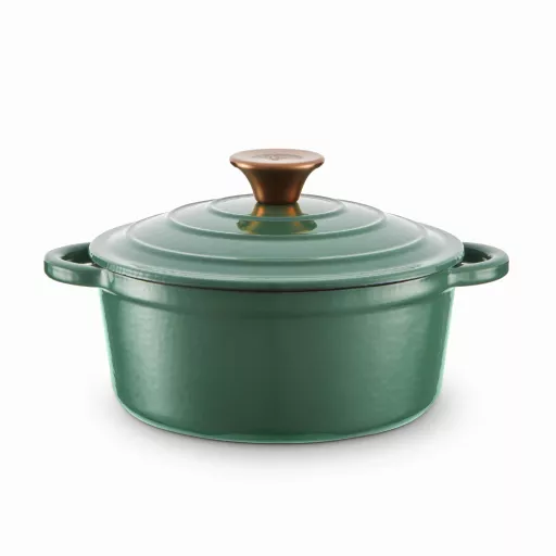 20cm Round Casserole Cast Iron