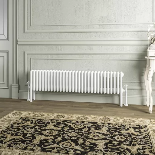 Imperia 4 Column Radiator 300 x 1370mm Gloss White