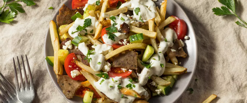 Air Fryer Greek-Style Loaded Fries