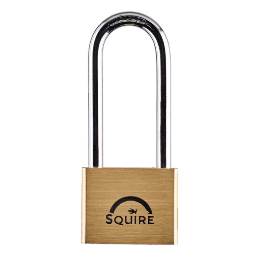SQUIRE Lion Range Brass Long Shackle Padlocks