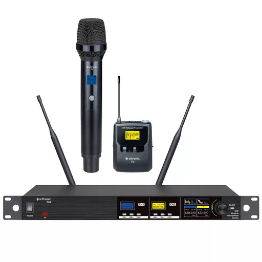 Citronic TU-2C Wireless Handheld/Bodypack Microphone System